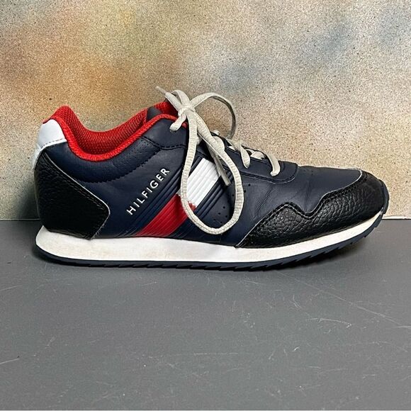 Tommy Hilfiger Jax Jogger 3.0 Navy Blue Kids Sneakers Size 2 - Picture 9 of 16